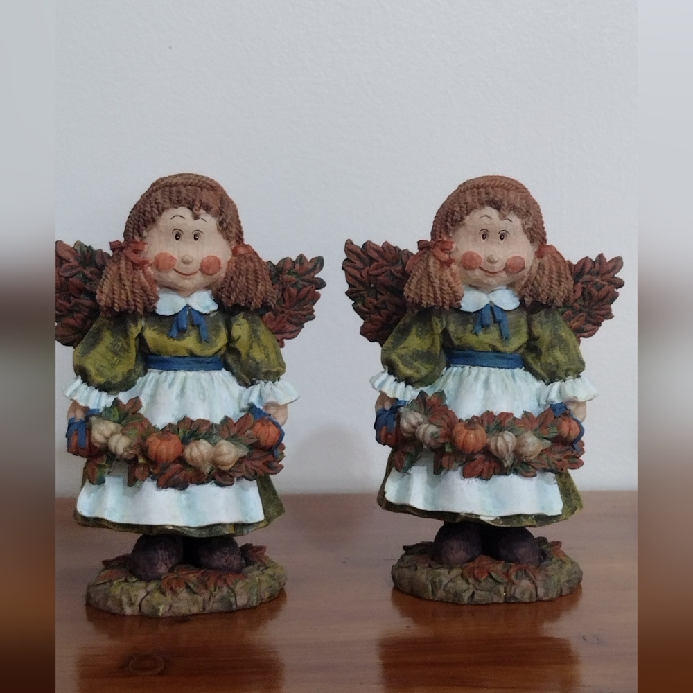 Fall Vintage Decor Resin Girls